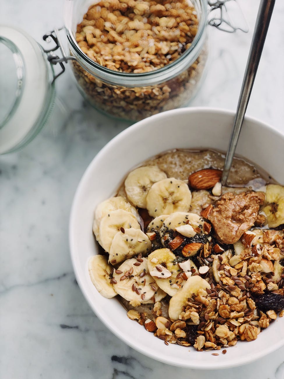 breakfast granola with fruit and nuts